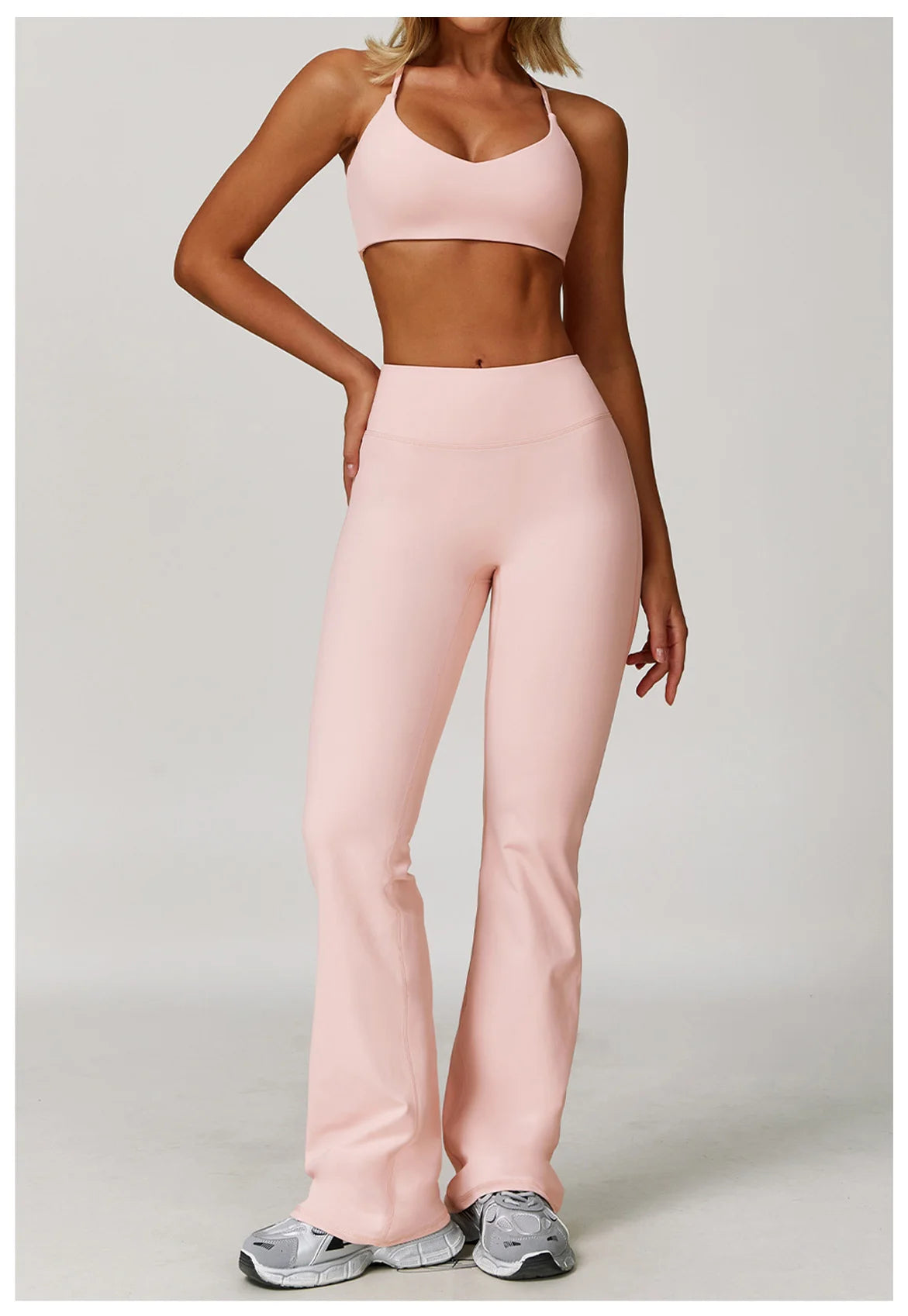 Yoga Set for Women (2–3 Pieces) – Long Sleeve Athletic Wea