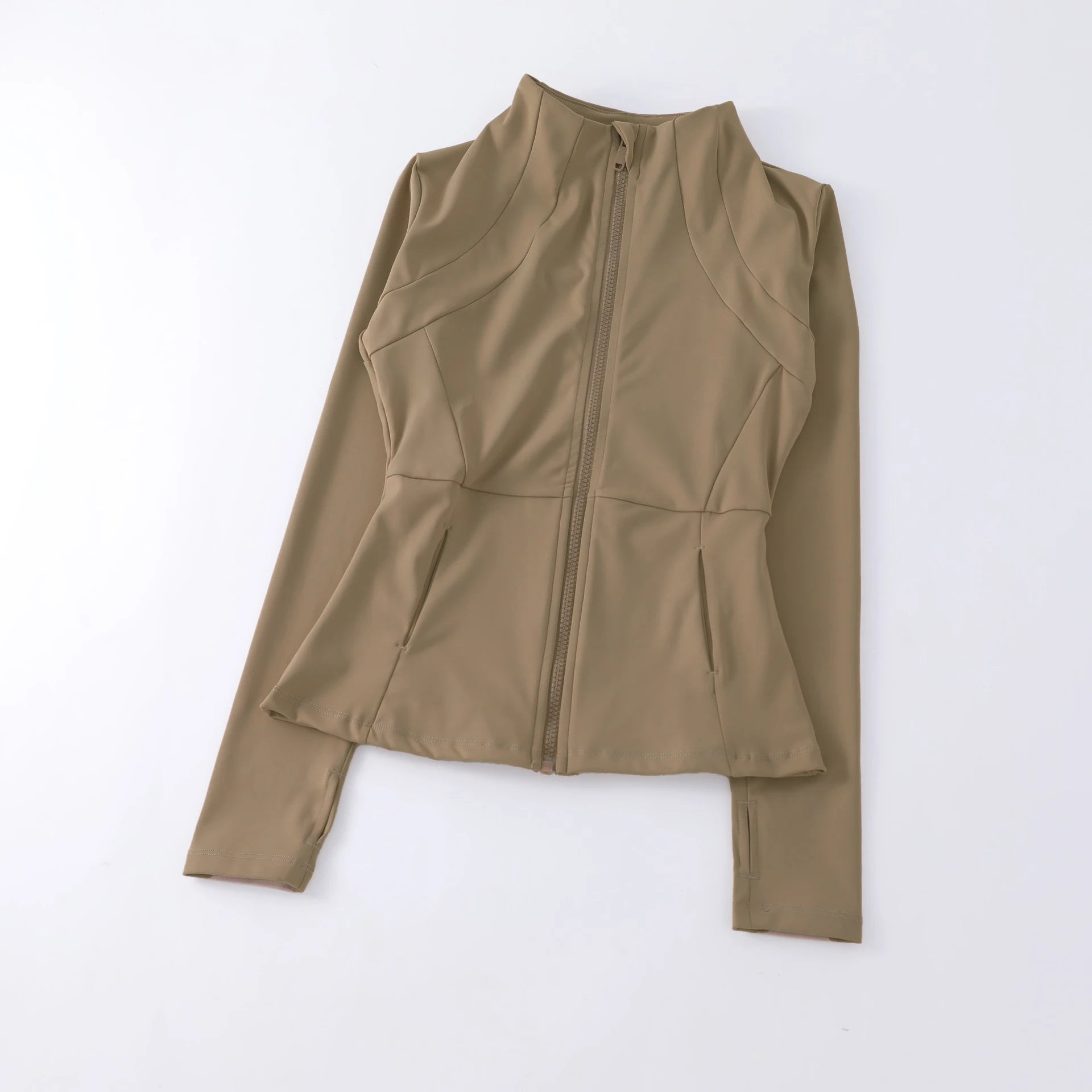 Women’s High-Stretch Yoga Jacket – Lightweight, Loose Fit, Long Sleeve