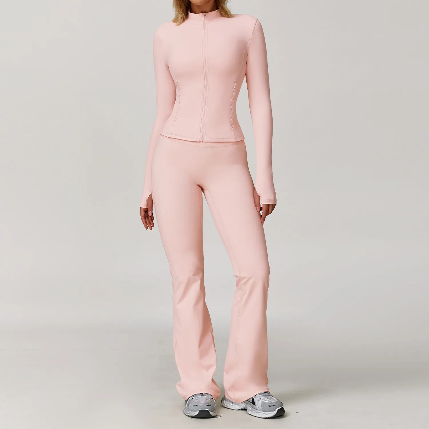 Yoga Set for Women (2–3 Pieces) – Long Sleeve Athletic Wea