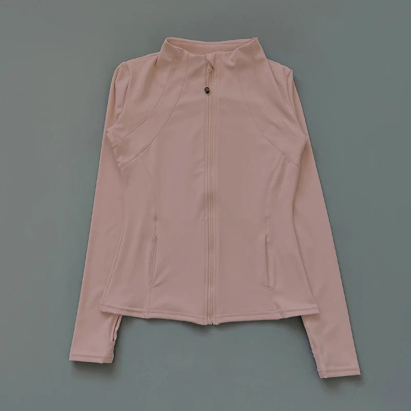 Women’s High-Stretch Yoga Jacket – Lightweight, Loose Fit, Long Sleeve